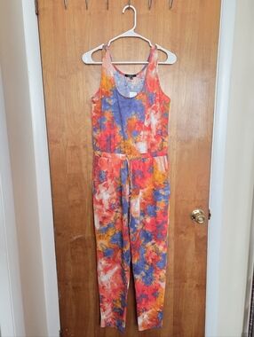 Ambiance Sleeveless Tie-Dye Jumpsuit - Multicolor